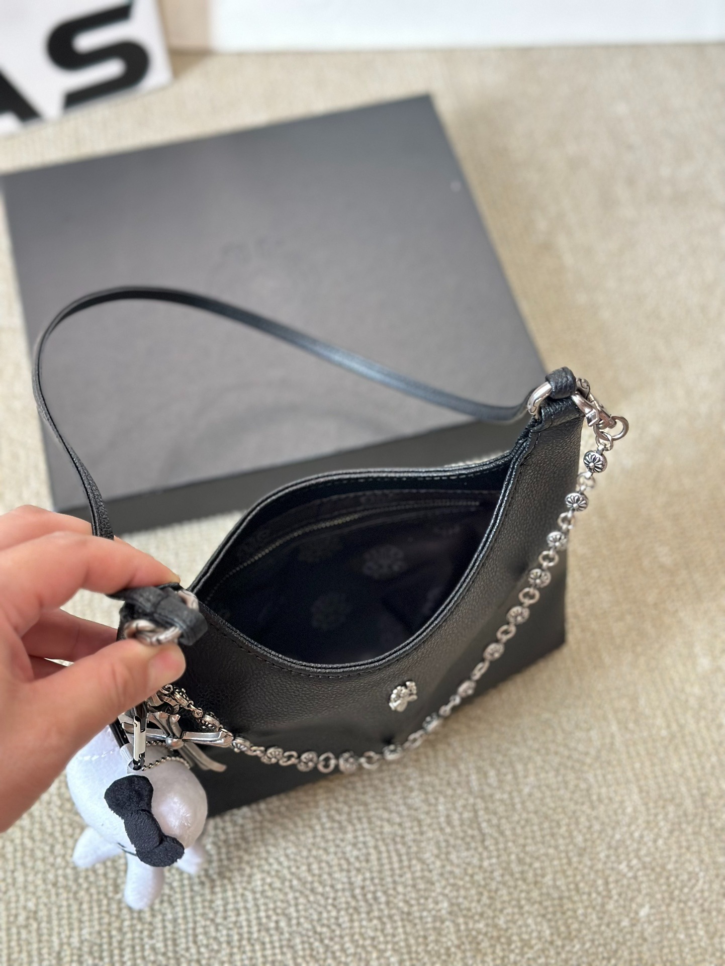 クロムハーツ「Chrome Hearts」ソフトレザー アンダーアームバッグ
