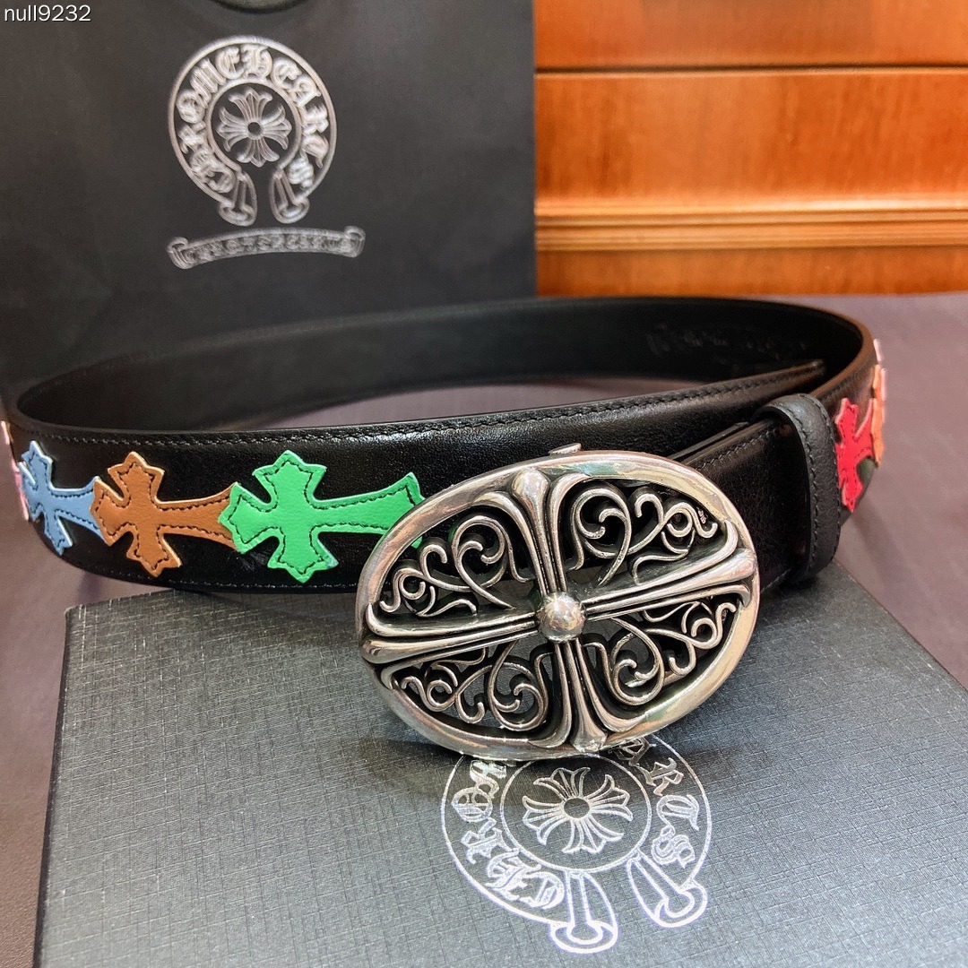 クロムハーツ「Chrome Hearts」デタッチャブル クロスフラワー ベルト