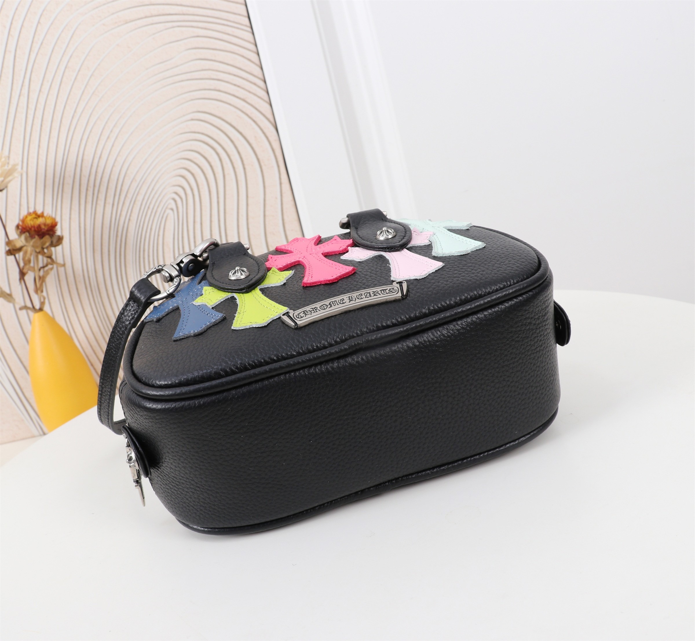 クロムハーツ「Chrome Hearts」クロスロゴ ボウリング ミニバッグ