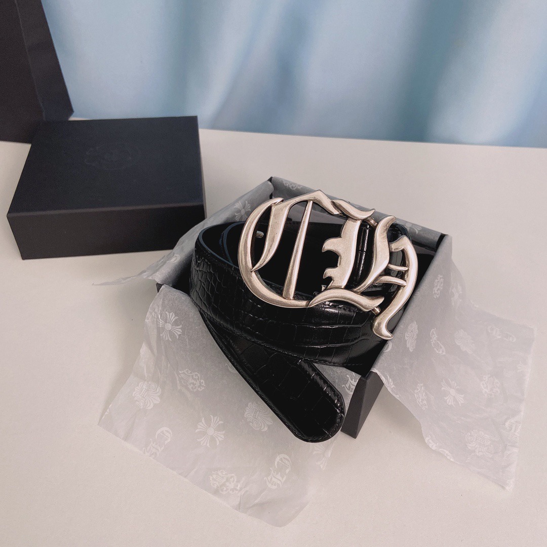 クロムハーツ「Chrome Hearts」アリゲーターエンボス ベルト