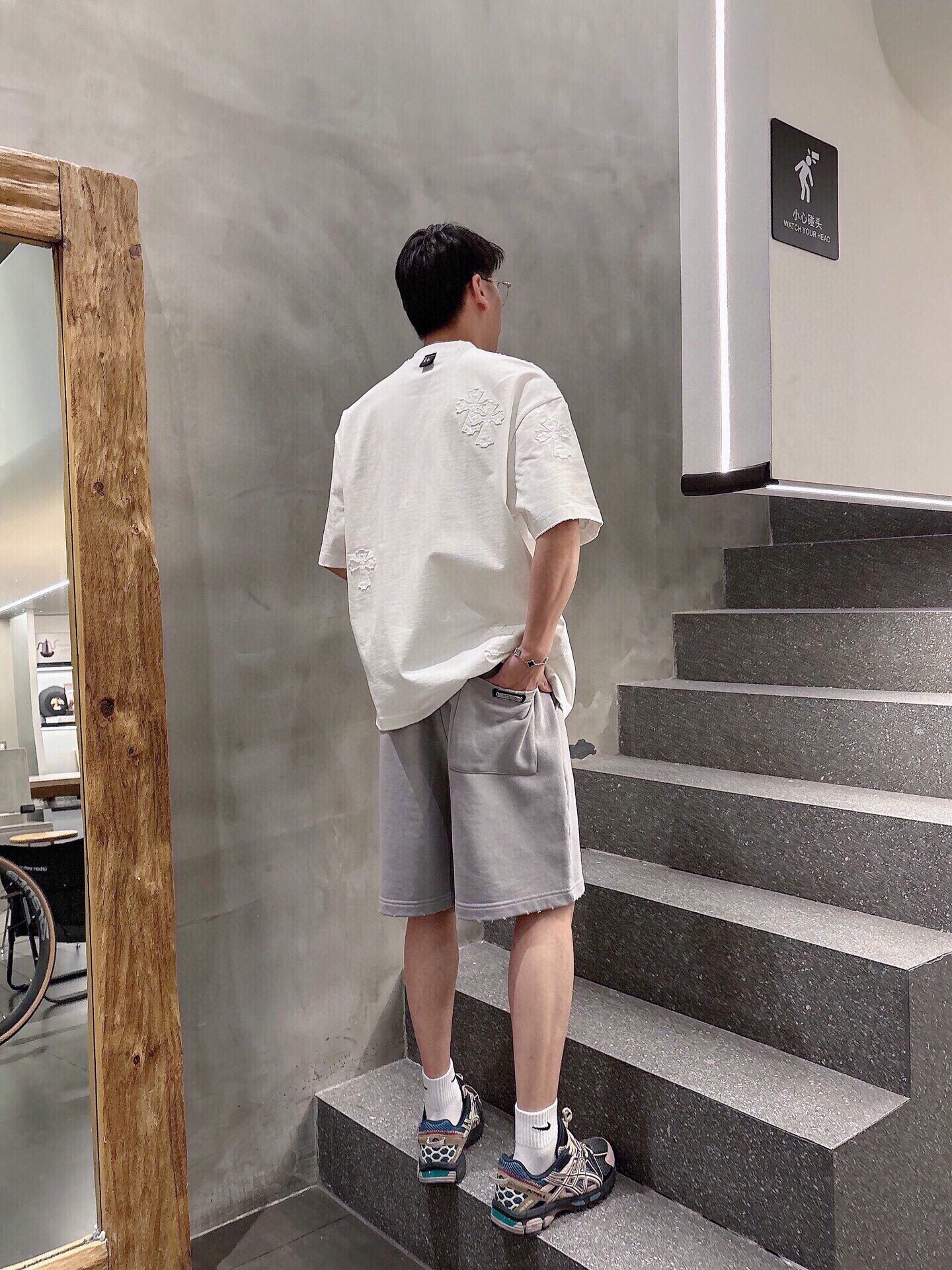 クロムハーツ「Chrome Hearts」3DパッチワークTシャツコレクション ユニセックスTシャツ