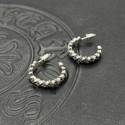 クロムハーツ「Chrome Hearts」クロムハーツ ヴィンテージセミサークルスターピアス S925 ユニセックス ピアス