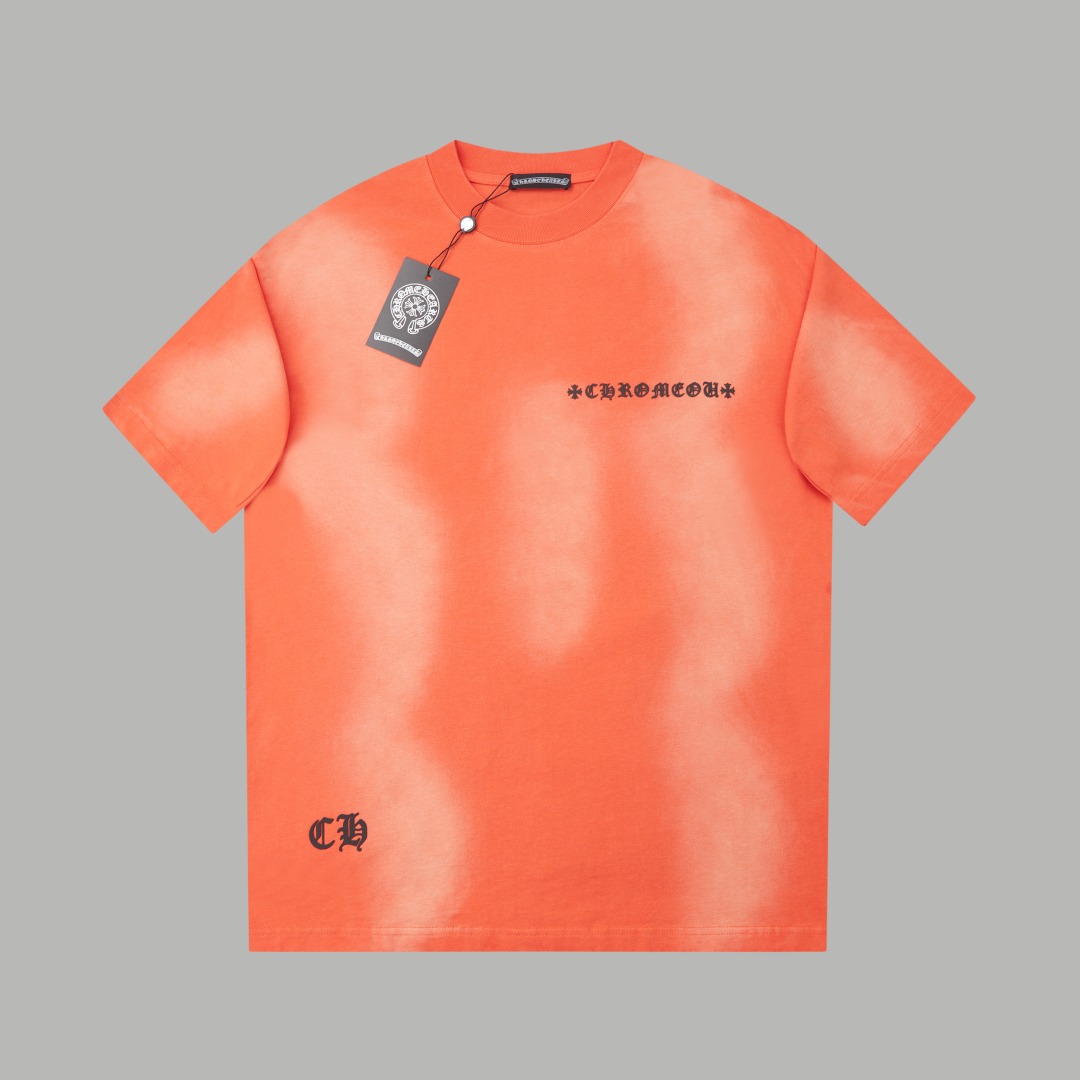 クロムハーツ「Chrome Hearts」クロス＆レターロゴ ヴィンテージプリントTシャツ + 半袖Tシャツ（S/M/L/XL）
