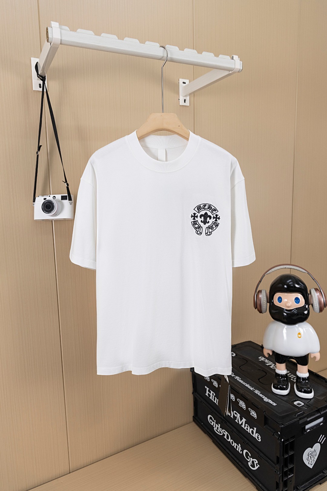 クロムハーツ「Chrome Hearts」サンスクリットホースシュー パッチワークTシャツ