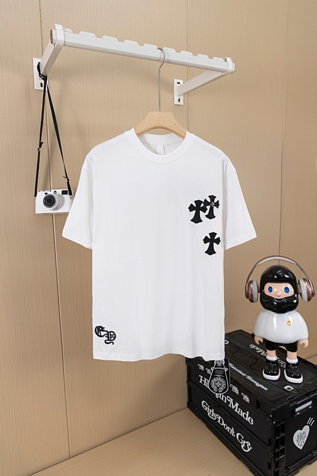 クロムハーツ「Chrome Hearts」サンスクリットホースシュー パッチワークTシャツ