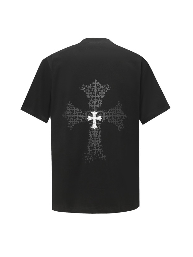 クロムハーツ「Chrome Hearts」クロスプリント リラックスTシャツ