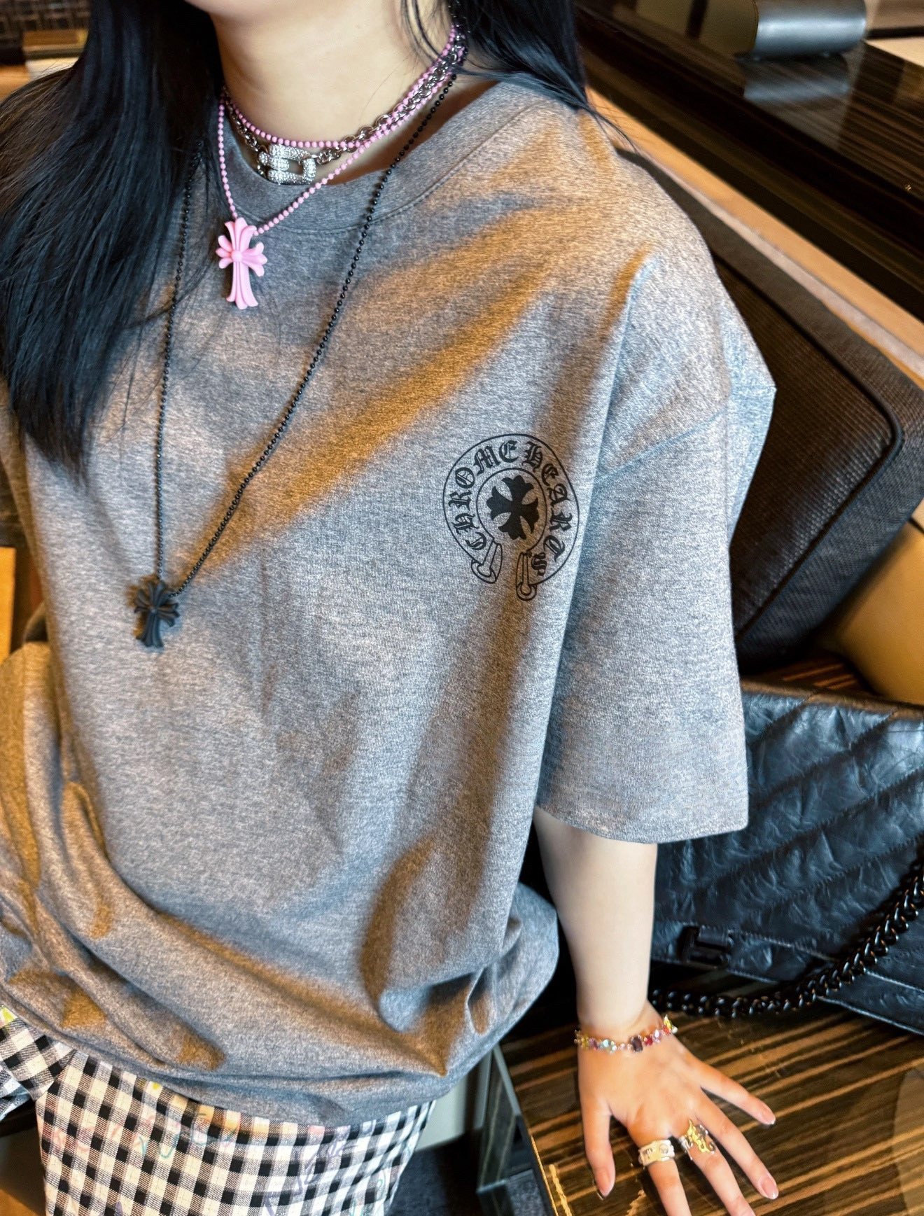 クロムハーツ「Chrome Hearts」プレミアムダブルガーゼTシャツ