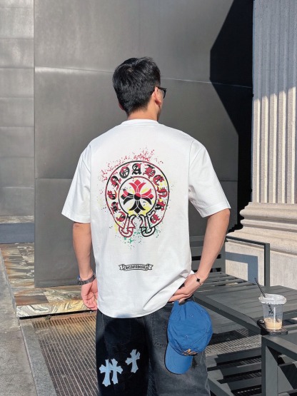 クロムハーツ「Chrome Hearts」デジタルプリントTシャツ