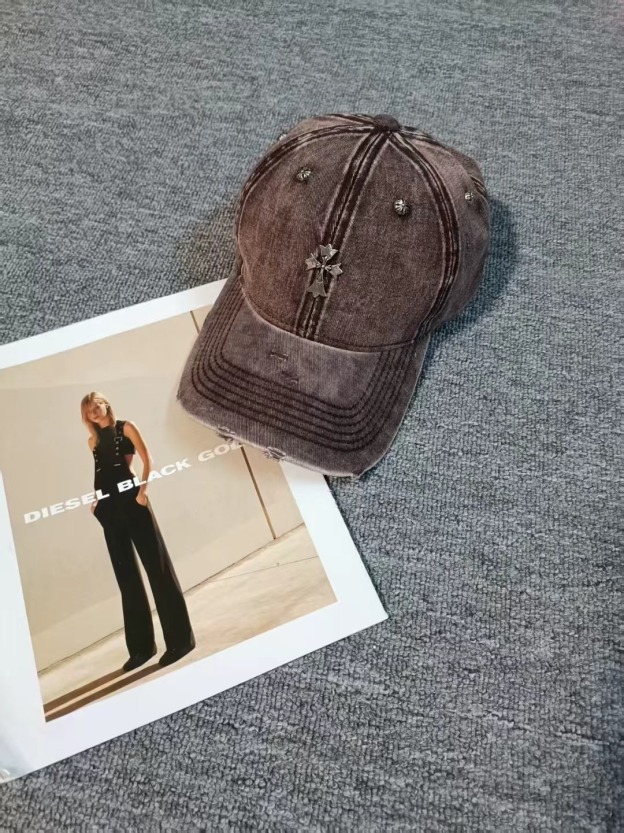 クロムハーツ「Chrome Hearts」ストリート ディストレス スナップバック