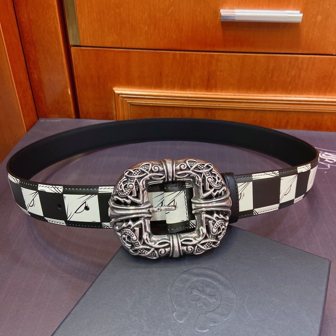 クロムハーツ「Chrome Hearts」ケルトツードラゴン フィックスベルト 3.8cm