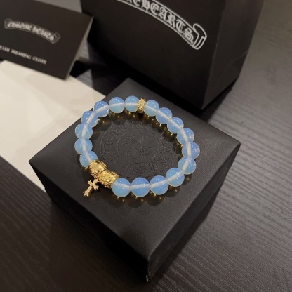 クロムハーツ「Chrome Hearts」925シルバー エラスティック ブレスレット