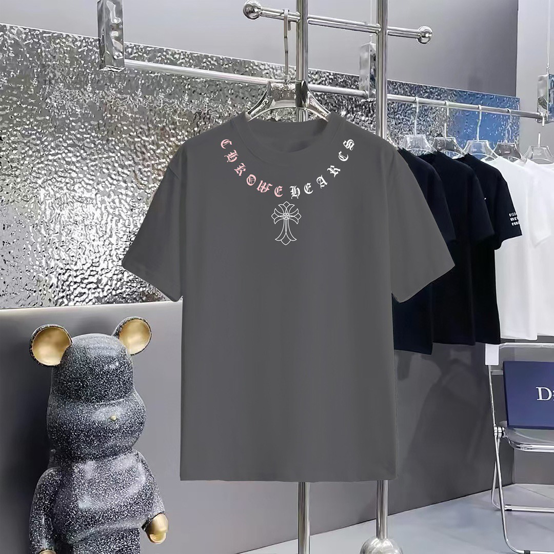 クロムハーツ「Chrome Hearts」プリントクルーネックTシャツ