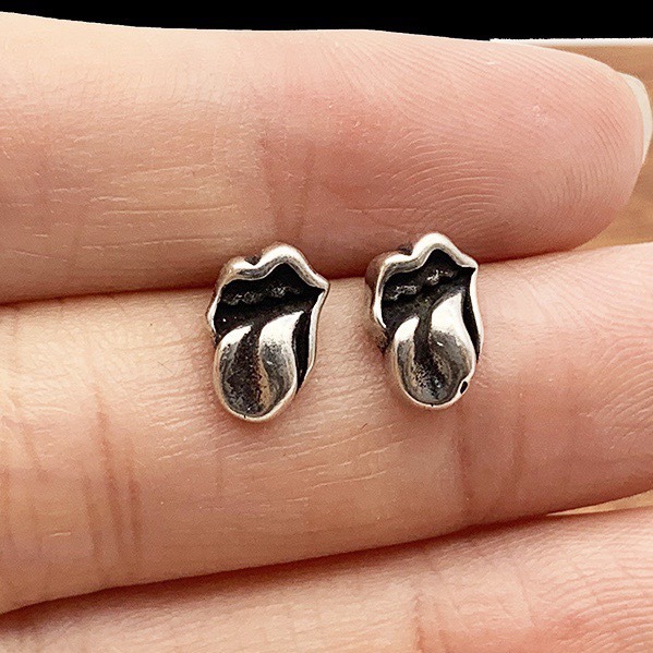 クロムハーツ「Chrome Hearts」クロムハーツ ビッグタン（大舌）ピアス S925 ユニセックス ピアス