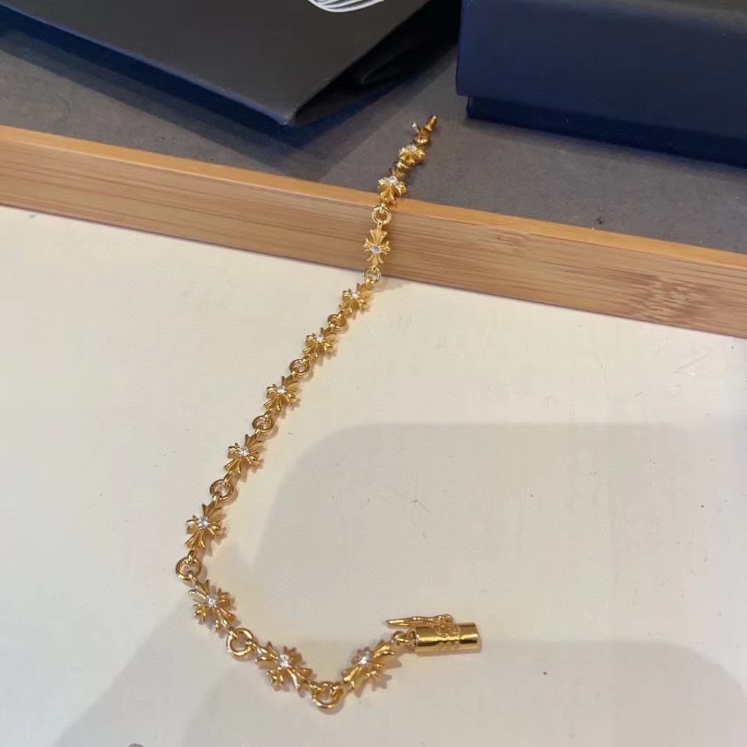 クロムハーツ (Chrome Hearts)クロム ハーツ ゴールド ダイヤモンド ブレスレット