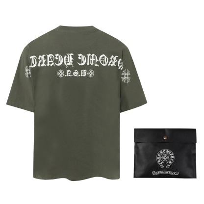 クロムハーツ「Chrome Hearts」サンスクリットプリント オーバーサイズTシャツ + 半袖カットソー