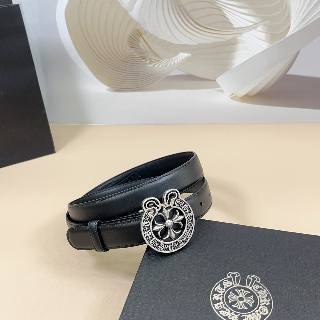 クロムハーツ「Chrome Hearts」ミニ ロゴ デタッチャブルベルト