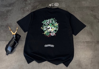 クロムハーツ「Chrome Hearts」シグネチャークロス プリントTシャツ