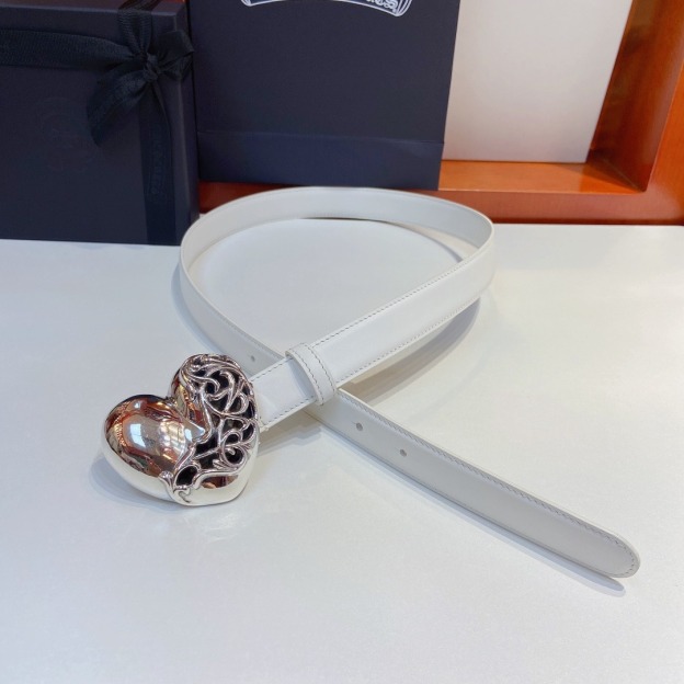 クロムハーツ「Chrome Hearts」ツリーオイルレザー デタッチャブルベルト 2.5cm