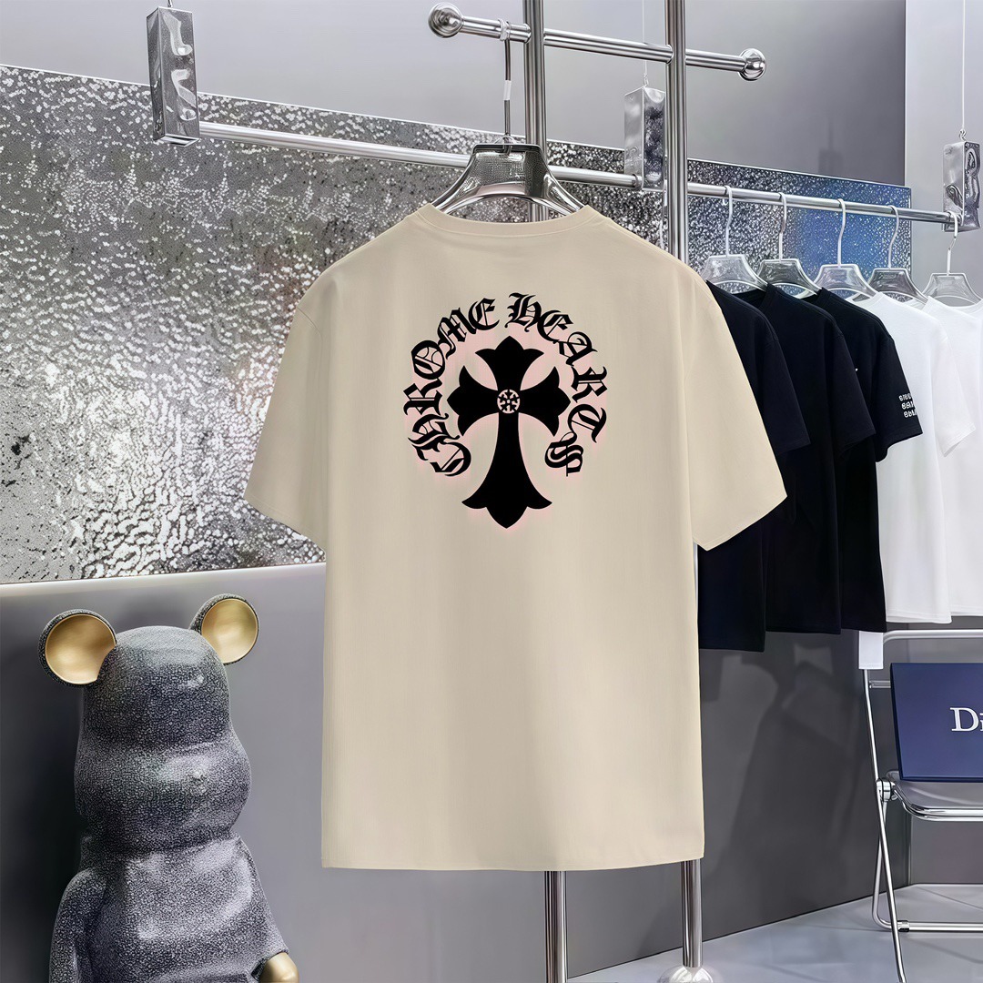 クロムハーツ「Chrome Hearts」プリントクルーネックTシャツ