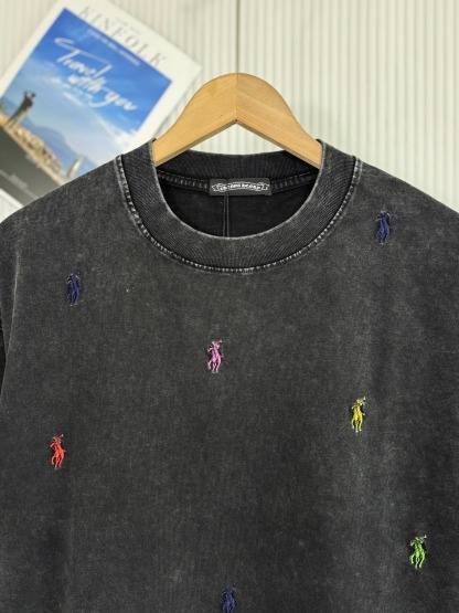 クロムハーツ「Chrome Hearts」3Dホースシュークロス エンブロイダリーTシャツ
