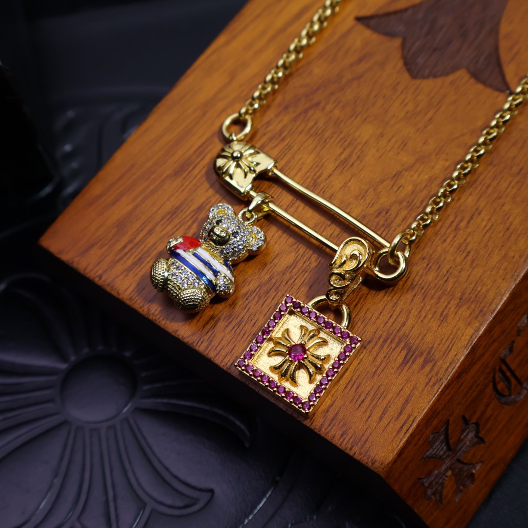 クロムハーツ「Chrome Hearts」ビンテージクロス マルチスタイルネックレス