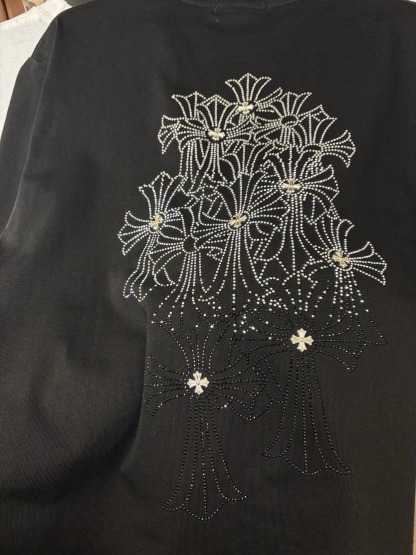 クロムハーツ「Chrome Hearts」クロスレザーパッチTシャツ