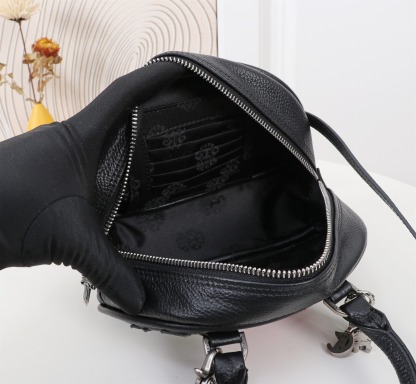 クロムハーツ「Chrome Hearts」クロスロゴ ボウリング ミニバッグ