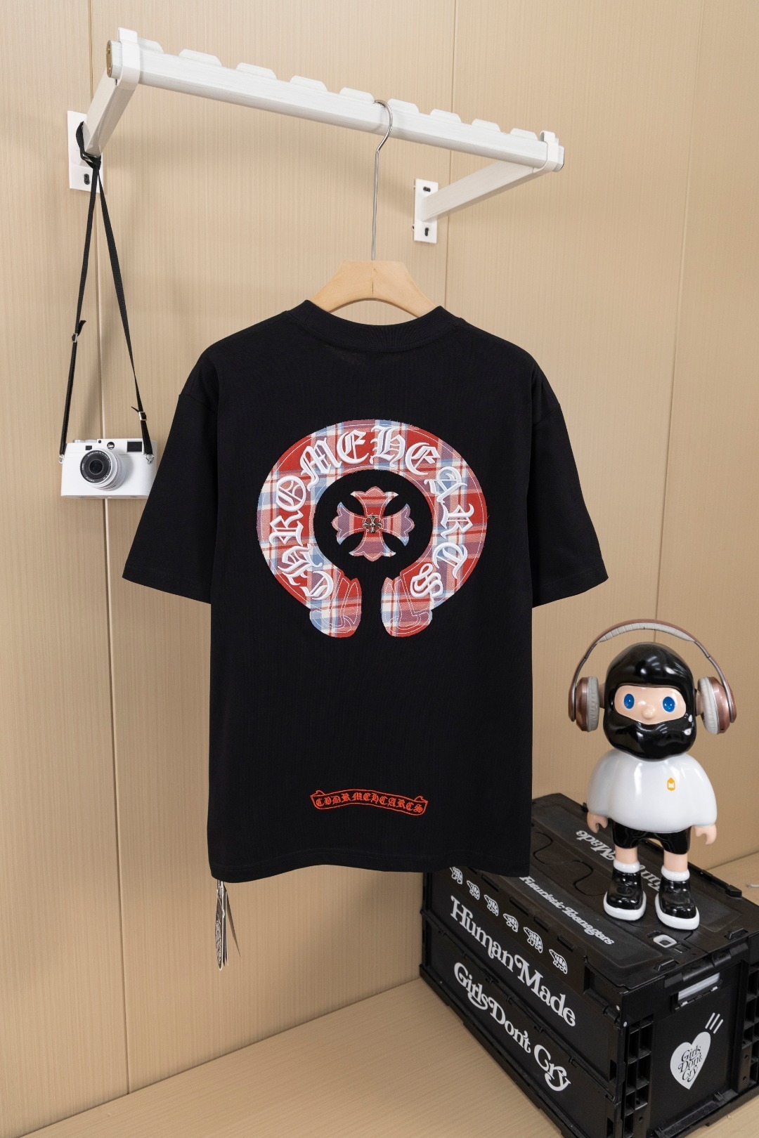 クロムハーツ「Chrome Hearts」サンスクリットホースシュー パッチワークTシャツ