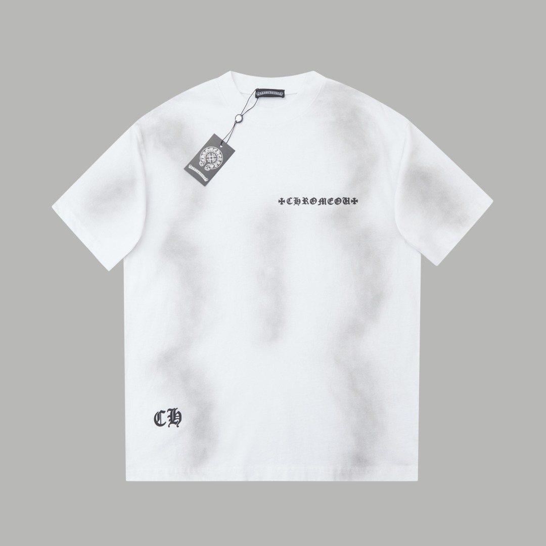 クロムハーツ「Chrome Hearts」クロス＆レターロゴ ヴィンテージプリントTシャツ + 半袖Tシャツ（S/M/L/XL）