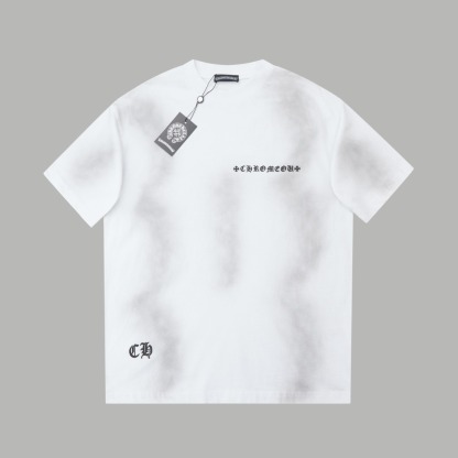 クロムハーツ「Chrome Hearts」クロス＆レターロゴ ヴィンテージプリントTシャツ + 半袖Tシャツ（S/M/L/XL）