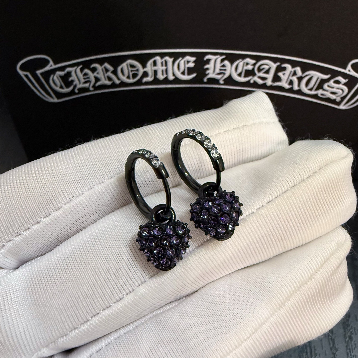 クロムハーツ「Chrome Hearts」クロムハーツ ヴィンテージクロスピアス S925 ユニセックス ピアス