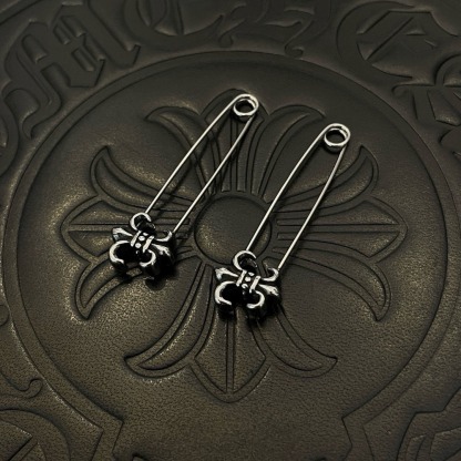 クロムハーツ「Chrome Hearts」ピンスカウトフラワーピアス S925 ハンドメイド ピアス