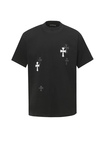 クロムハーツ「Chrome Hearts」クロスプリント リラックスTシャツ