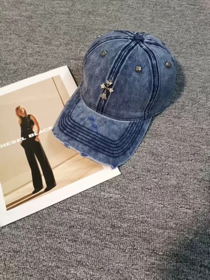 クロムハーツ「Chrome Hearts」ストリート ディストレス スナップバック