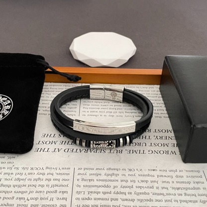 クロムハーツ「Chrome Hearts」ビンテージダブルリング ブレスレット