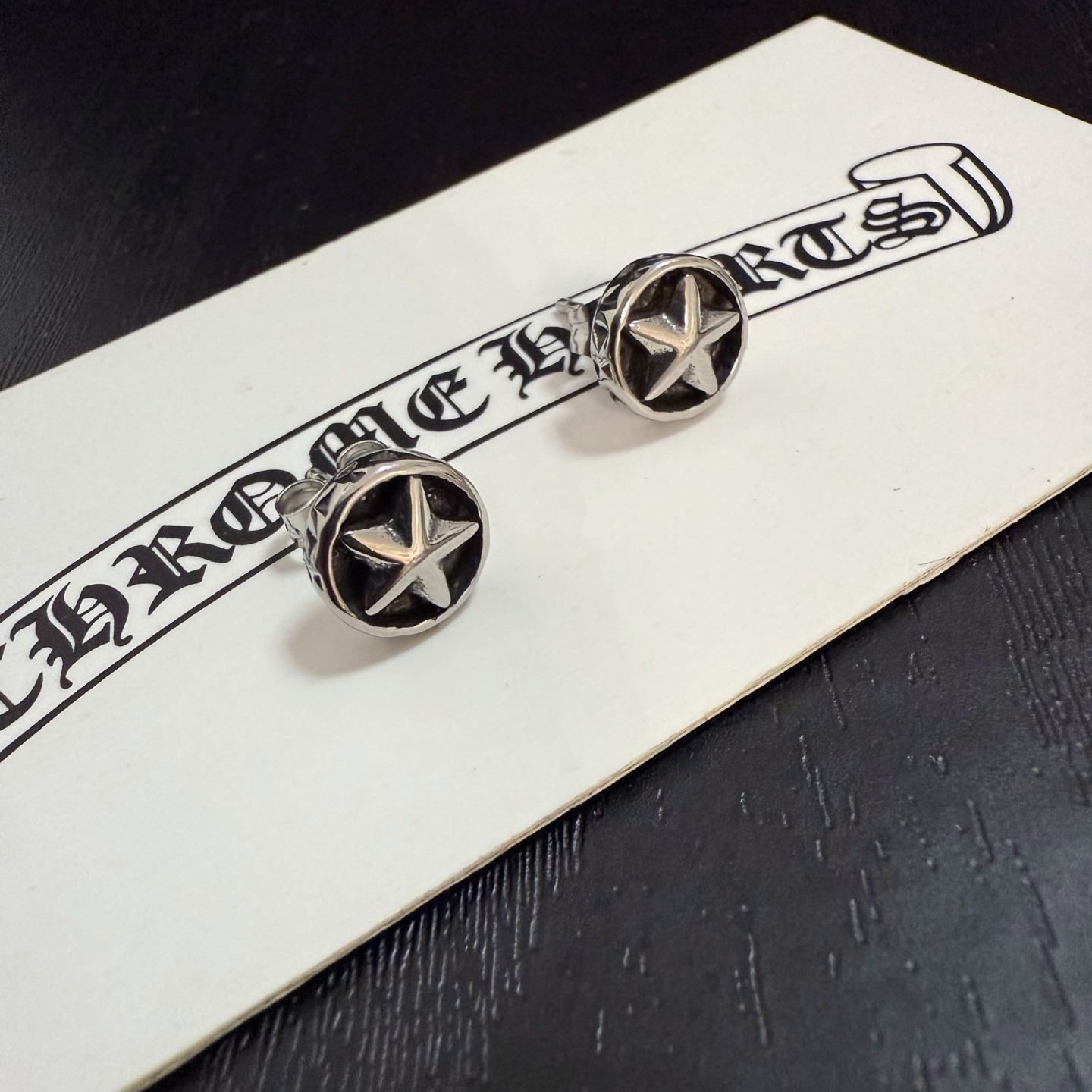 クロムハーツ「Chrome Hearts」クロムハーツ スタークロスピアス S925 ユニセックス ピアス
