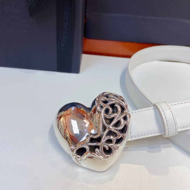 クロムハーツ「Chrome Hearts」ツリーオイルレザー デタッチャブルベルト 2.5cm