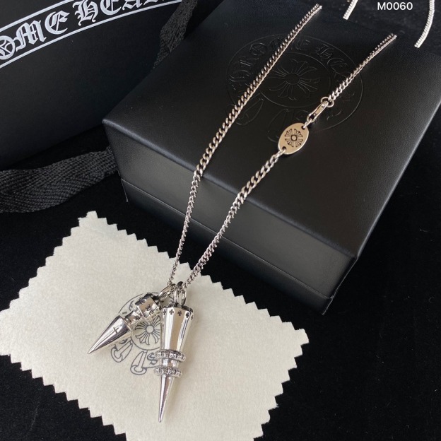クロムハーツ「Chrome Hearts」 ダブルバレット ペンダントネックレス