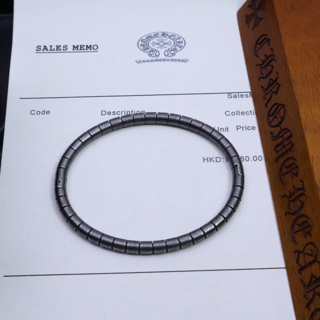 クロムハーツ「Chrome Hearts」ダブルG エンボス ブレスレット