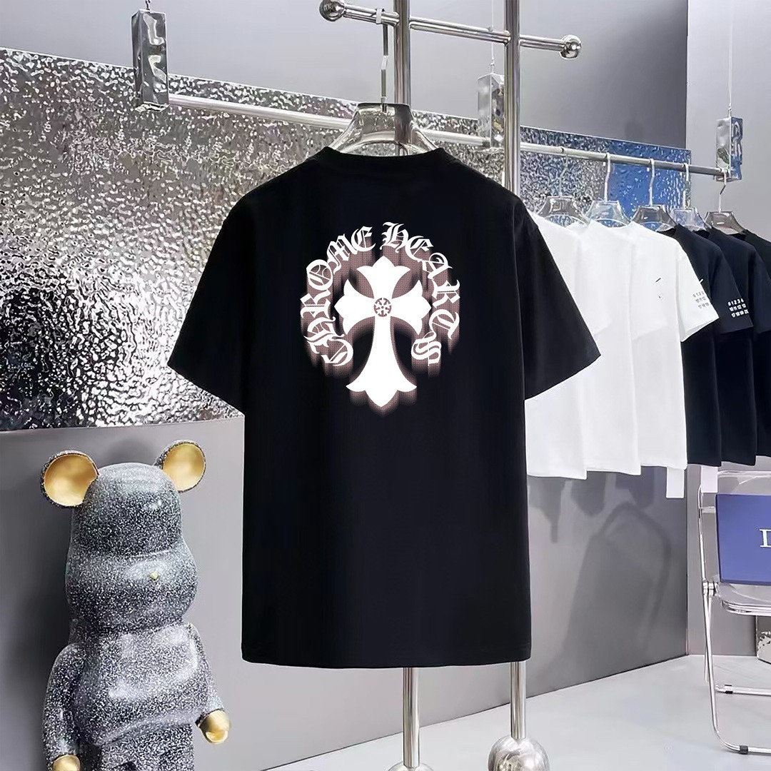 クロムハーツ「Chrome Hearts」プリントクルーネックTシャツ