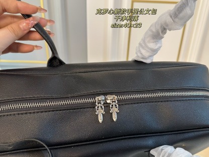 クロムハーツ「Chrome Hearts」レザードキュメントトート 40×23cm