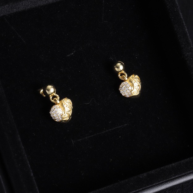 クロムハーツ「Chrome Hearts」クロムハーツ スクエアクロスピアス S925 ユニセックス ピアス