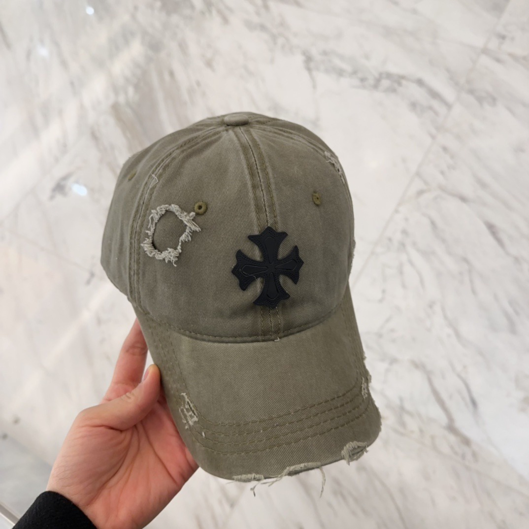 クロムハーツ「Chrome Hearts」ディストレスド キャップ