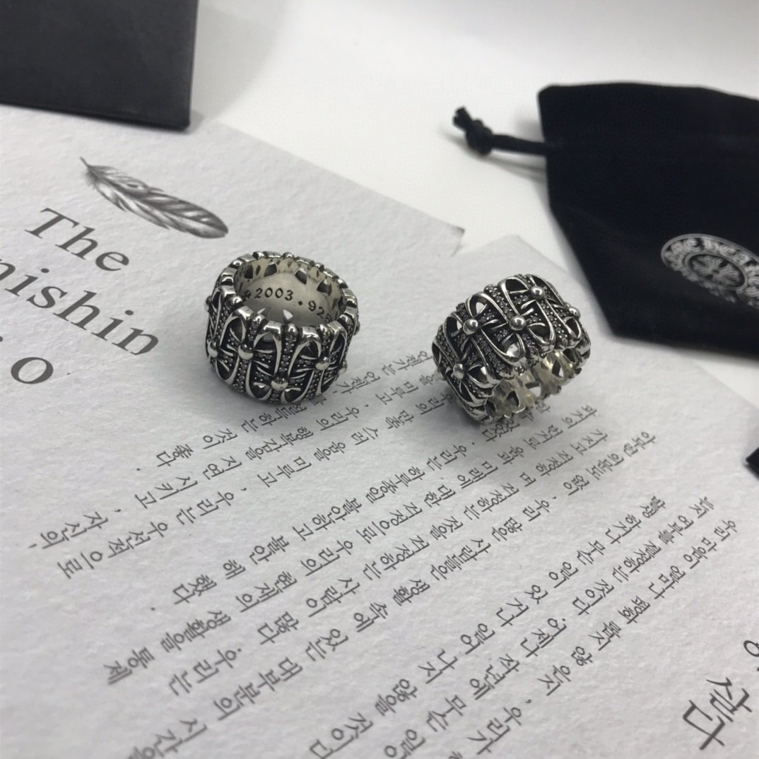 クロムハーツ （Chrome Hearts）フルダイヤリング（サイズ：5-10）