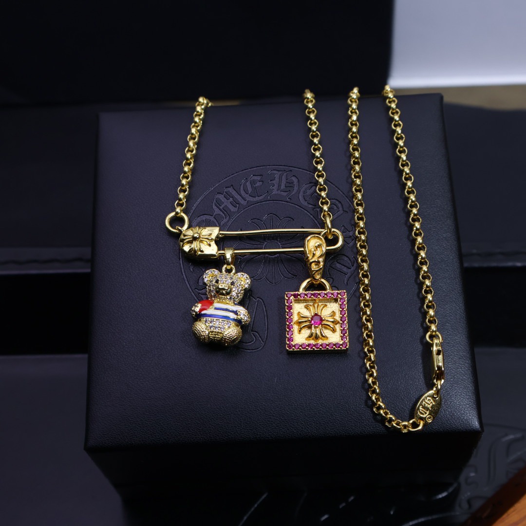 クロムハーツ「Chrome Hearts」ビンテージクロス マルチスタイルネックレス