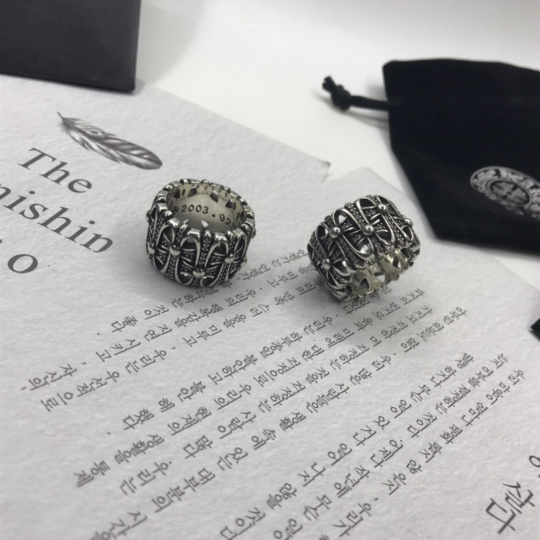 クロムハーツ （Chrome Hearts）フルダイヤリング（サイズ：5-10）