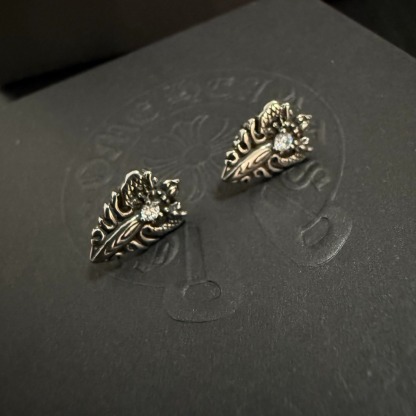 クロムハーツ「Chrome Hearts」クロムハーツ ヴィンテージクロスピアス S925 ユニセックス ピアス