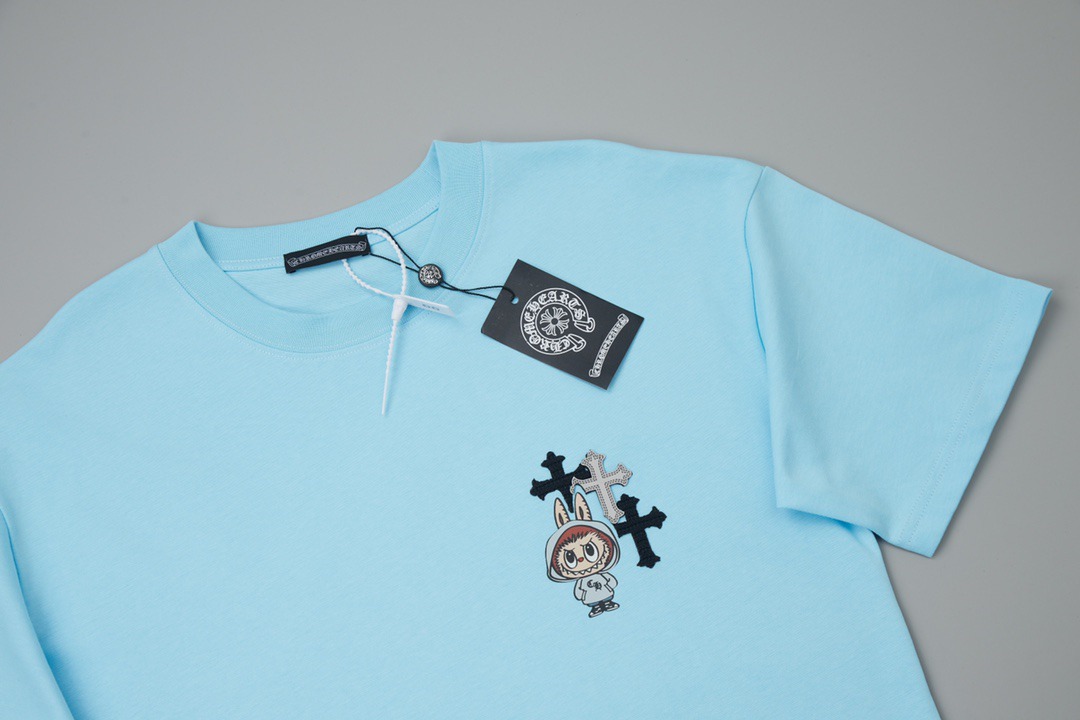 クロムハーツ「Chrome Hearts」タオル地パッチ デジタルプリントTシャツ