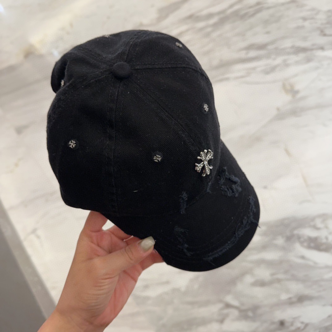 クロムハーツ「Chrome Hearts」ヴィンテージ ディストレス キャップ