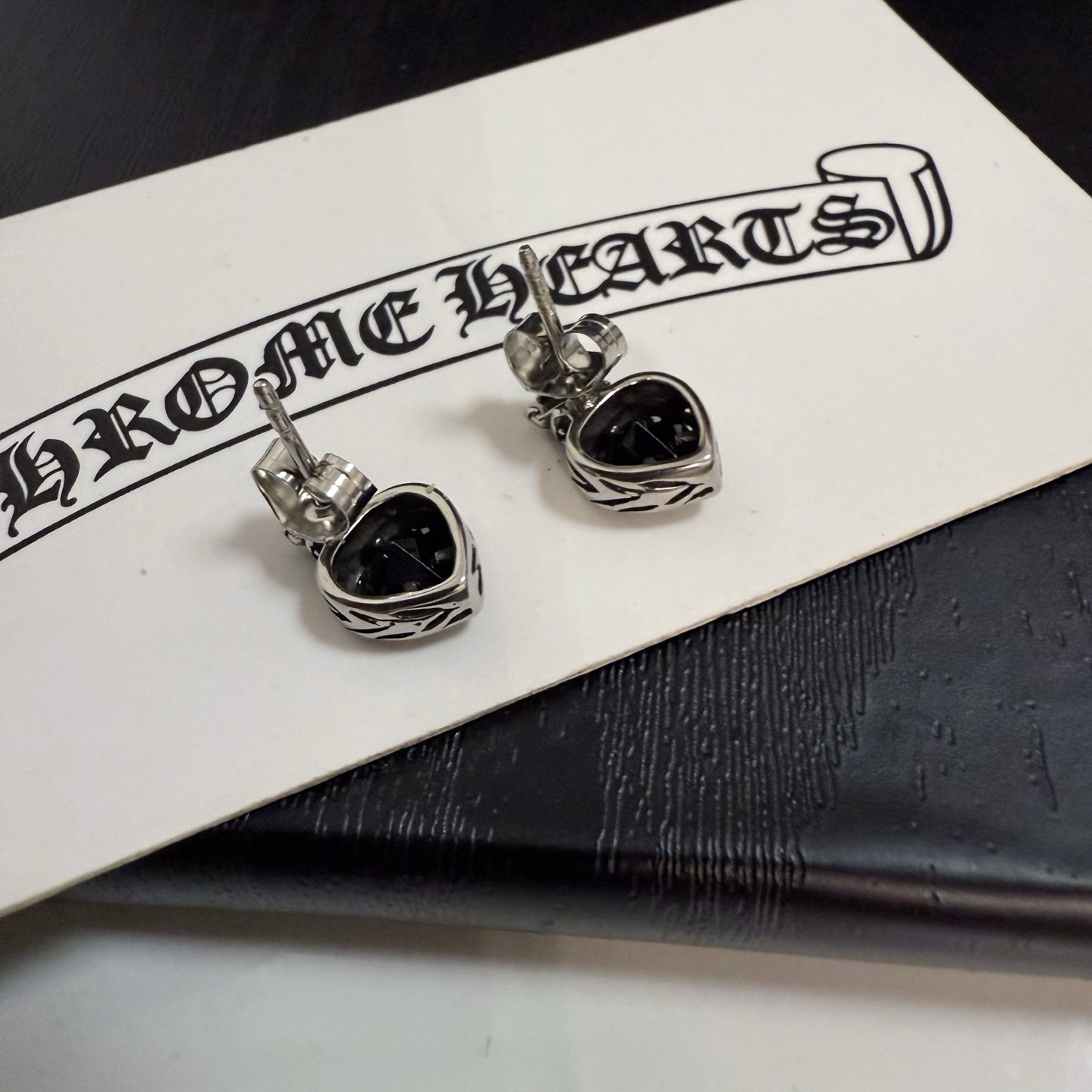 クロムハーツ「Chrome Hearts」クロムハーツ クラウン＆ハートピアス S925 ユニセックス ピアス